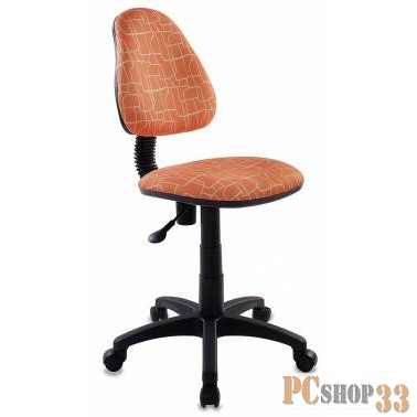 Кресло детское Бюрократ KD-4/GIRAFFE оранжевый жираф GIRAFFE