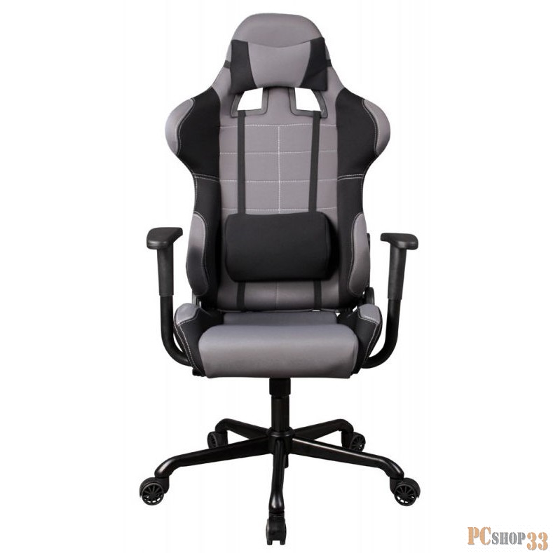 Кресло игровое Бюрократ 771/GREY+BL серый крестовина металл