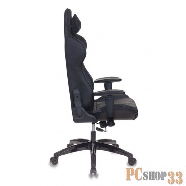 Кресло игровое Бюрократ CH-772N/BLACK две подушки черный искусственная кожа (пластик черный)