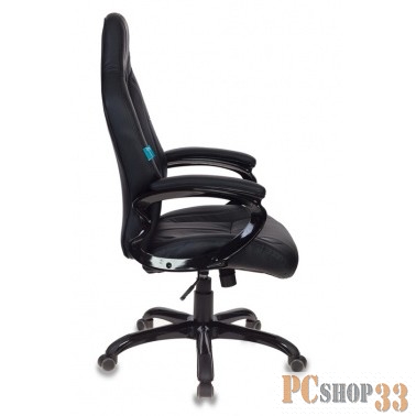 Кресло игровое Бюрократ CH-827/BL+BLACK черный искусственная кожа