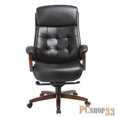 Кресло руководителя Бюрократ _MEGA/BLACK черный кожа крестовина металл