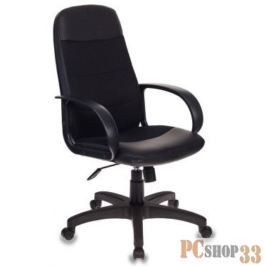 Кресло руководителя Бюрократ CH-808AXSN/LBL+TW-11 черный искусст.кожа/сетка