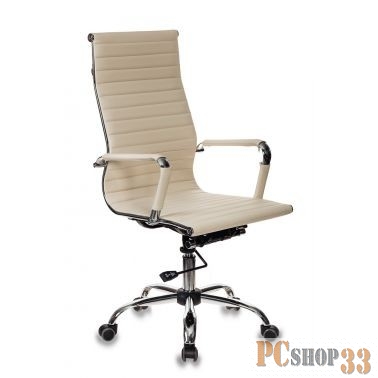 Кресло руководителя Бюрократ CH-883/IVORY слоновая кость искусственная кожа крестовина хром