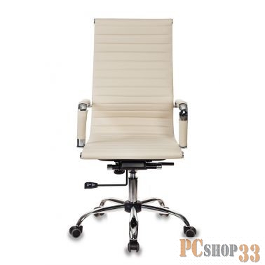 Кресло руководителя Бюрократ CH-883/IVORY слоновая кость искусственная кожа крестовина хром