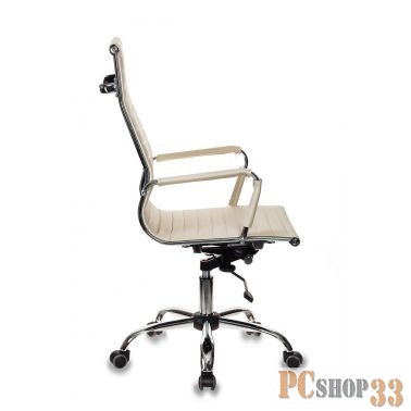 Кресло руководителя Бюрократ CH-883/IVORY слоновая кость искусственная кожа крестовина хром