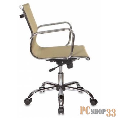 Кресло руководителя Бюрократ CH-993-Low/gold низкая спинка золотистый сетка крестовина хром