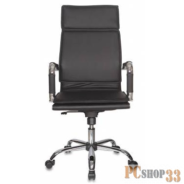 Кресло руководителя Бюрократ CH-993/black черный искусственная кожа крестовина хромированная