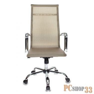 Кресло руководителя Бюрократ CH-993/gold золотистый сетка крестовина хром