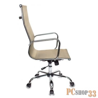 Кресло руководителя Бюрократ CH-993/gold золотистый сетка крестовина хром