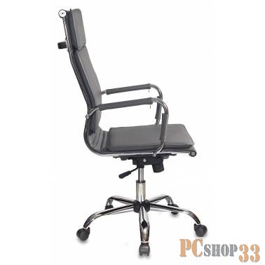 Кресло руководителя Бюрократ CH-993/grey серый искусственная кожа крестовина хром