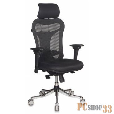 Кресло руководителя Бюрократ CH-999ASX спинка сетка черный сиденье черный TW-11 крестовина хром