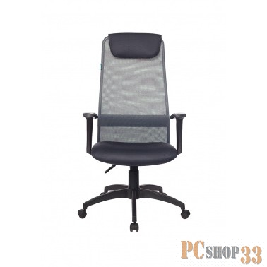 Кресло руководителя Бюрократ KB-8N/DG/TW-12 серый TW-04 TW-12 сетка