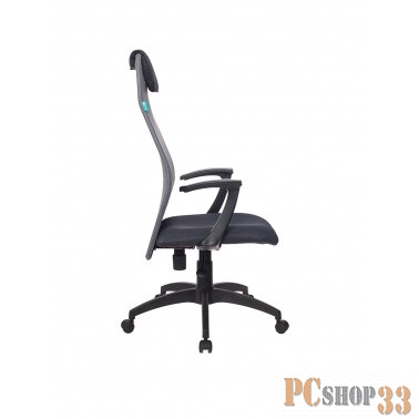 Кресло руководителя Бюрократ KB-8N/DG/TW-12 серый TW-04 TW-12 сетка