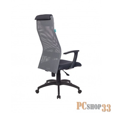 Кресло руководителя Бюрократ KB-8N/DG/TW-12 серый TW-04 TW-12 сетка