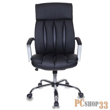 Кресло руководителя Бюрократ T-8000SL/BL+GR черный искусственная кожа крестовина хром