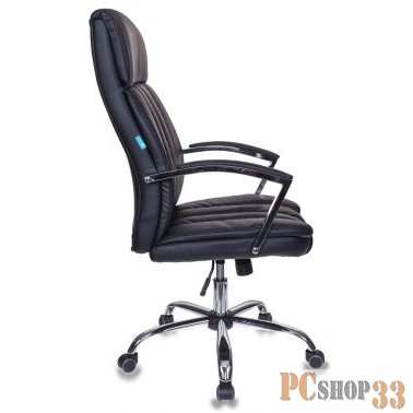 Кресло руководителя Бюрократ T-8000SL/BL+GR черный искусственная кожа крестовина хром