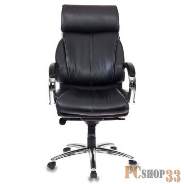 Кресло руководителя Бюрократ T-9904SL/BLACK черный искусственная кожа крестовина хром