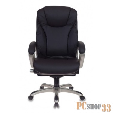 Кресло руководителя Бюрократ T-9916/BROWN коричневый рец.кожа/кожзам