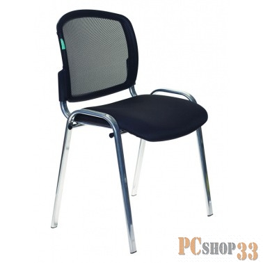 Стул Бюрократ ВИКИ ХРОМ/В/15-21 спинка сетка черный TW-01 15-21