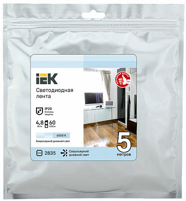 IEK LSR1-2-060-20-3-05 Лента LED 5м LSR-2835W60-4,8-IP20-12В