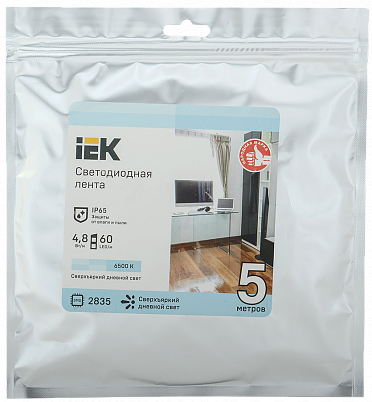 IEK LSR1-2-060-65-3-05 Лента LED 5м LSR-2835W60-4,8-IP65-12В
