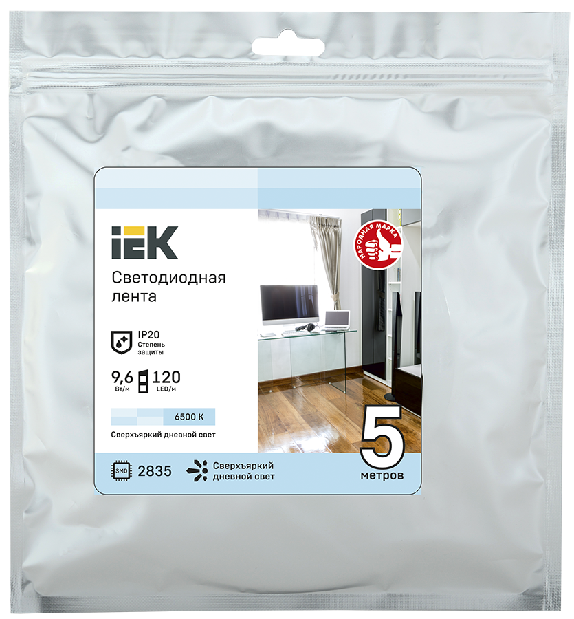 IEK LSR1-2-120-20-3-05 Лента LED 5м LSR-2835W120-9,6-IP20-12В