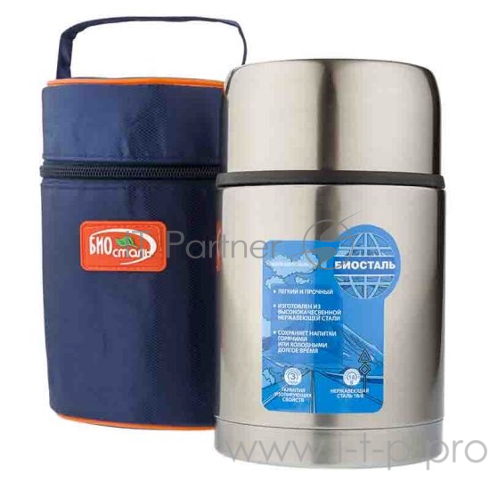 Термос БИОСТАЛЬ Авто NRP-800 0,8л.(Биосталь-Авто с широким горлом, суповой, 0,8л.)