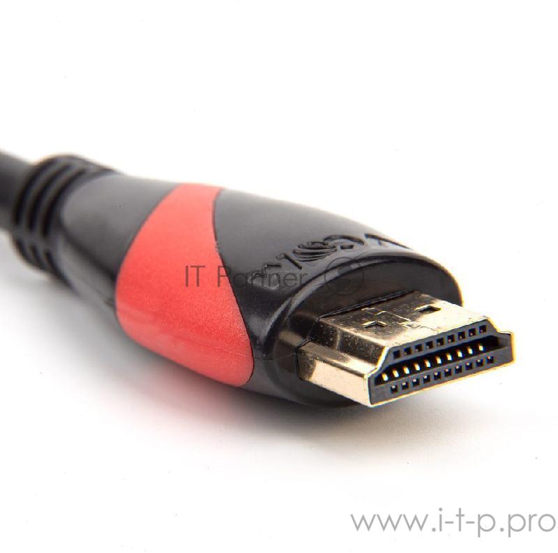 Кабель HDMI 19M/M ver. 2.0 black red, 1.5m VCOM <CG525-R-1.5>