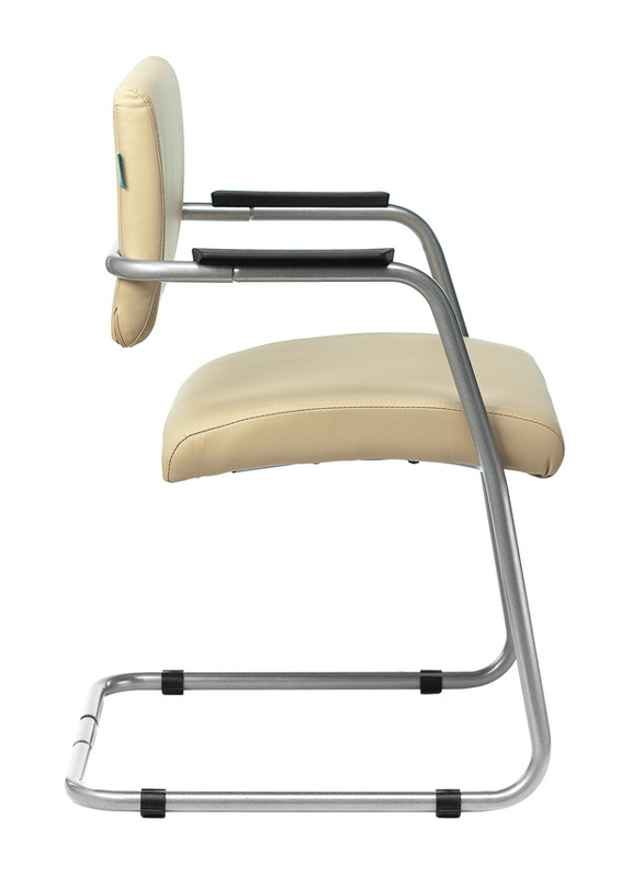 Кресло Бюрократ CH-271N-V/SL/OR-12 светло-бежевый зеркальный хром искусственная кожа