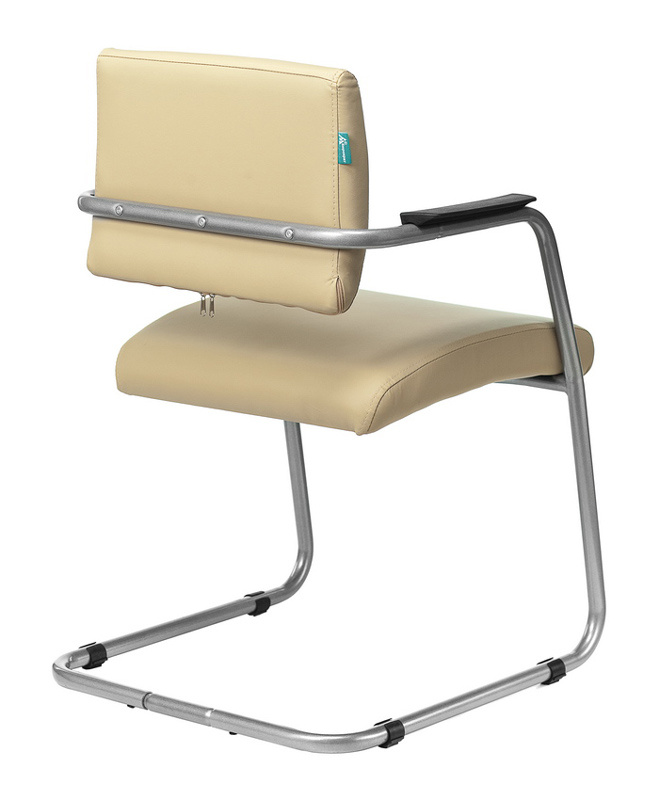 Кресло Бюрократ CH-271N-V/SL/OR-12 светло-бежевый зеркальный хром искусственная кожа