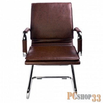 Кресло Бюрократ CH-993-Low-V/Brown низкая спинка коричневый искусственная кожа