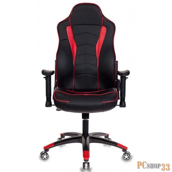 Кресло игровое Бюрократ VIKING-3/BL+RED черный/красный искусственная кожа