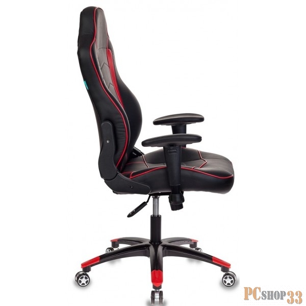 Кресло игровое Бюрократ VIKING-3/BL+RED черный/красный искусственная кожа