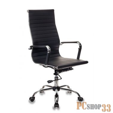 Кресло руководителя Бюрократ CH-883/BLACK черный искусственная кожа крестовина хром
