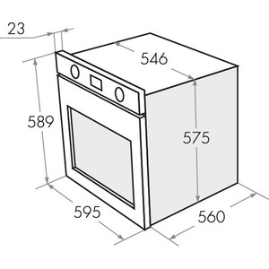 Шкаф духовой электрический MAUNFELD MEOH.6711WS