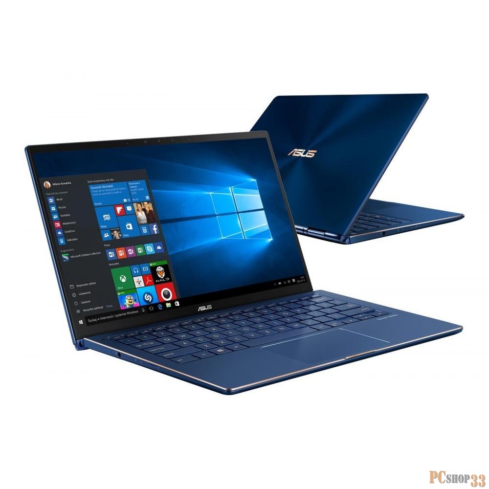 Трансформер Asus Zenbook UX362FA-EL026T Core i5 8265U/8Gb/SSD256Gb/Intel UHD Graphics 620/13.3/Touch/FHD (1920x1080)/Windows 10/dk.blue/WiFi/BT/Cam/Bag