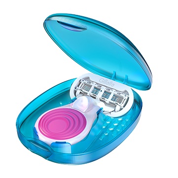 Бритвенный станок Gillette Venus Embrace SNAP женский лезвий:5 (в комплекте:1шт) розовый/белый