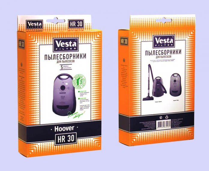 Комплект пылесборников Vesta filter HR 30 5шт