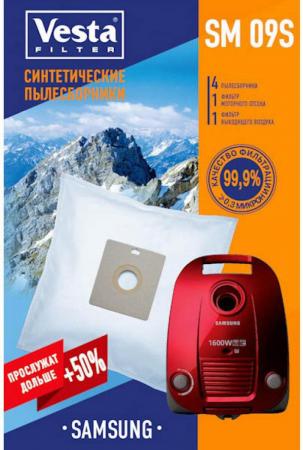 Комплект пылесборников Vesta filter SM 09 S 4шт+2фильтра