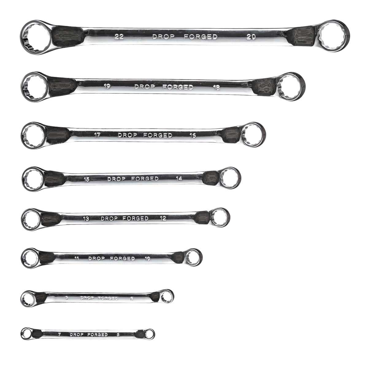 Ключи гаечные накидные двухсторонние ZIPOWER PM 4197 разм. 6-22. 8шт.