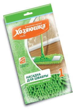 Насадка для швабры флеттер микрофибра ХОЗЯЮШКА Мила 11011
