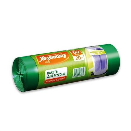 Пакеты для мусора ХОЗЯЮШКА Мила 07003 60л 20шт.в рулоне