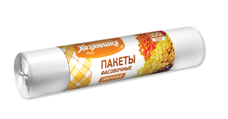Пакеты фасовочные прочные ХОЗЯЮШКА Мила 09012 100шт.
