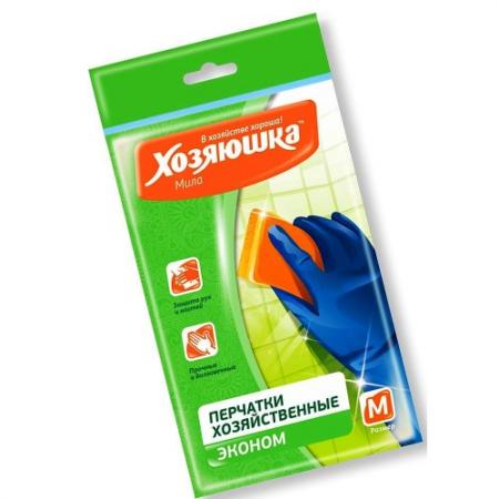 Перчатки латексные ЭКОНОМ ХОЗЯЮШКА Мила 17019 размер M