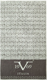 Полотенце Versace 9004 VV хлопок, 91x183см, цвет серый