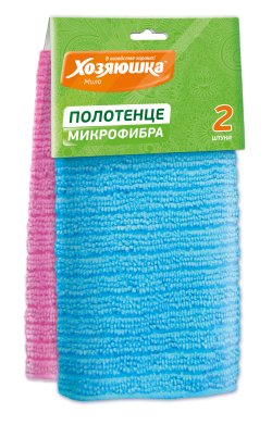 Полотенце ХОЗЯЮШКА Мила 04045 микрофибра, 25*50см, 2шт.