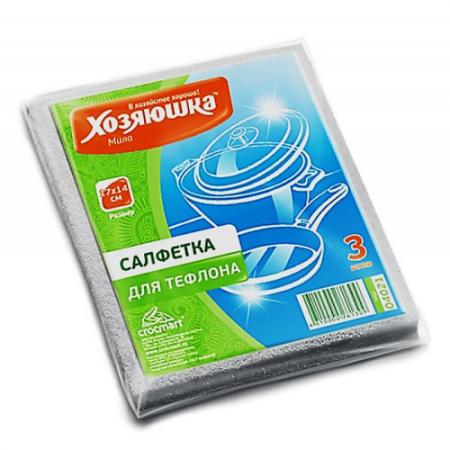 Салфетка для тефлона ХОЗЯЮШКА Мила 04021 170х140, 3шт