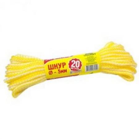 Шнур вязаный ХОЗЯЮШКА Мила 12076 D=5мм, цветной 20м