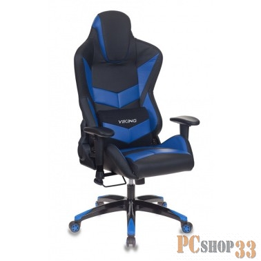 Кресло игровое Бюрократ CH-773N/BL+BLUE две подушки черный/синий искусственная кожа