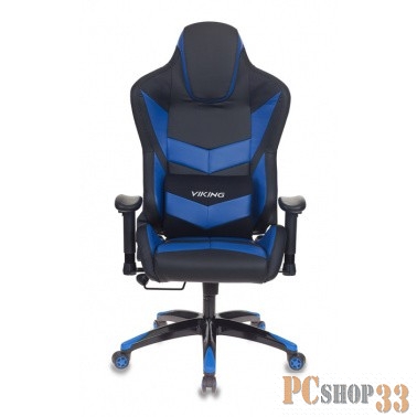 Кресло игровое Бюрократ CH-773N/BL+BLUE две подушки черный/синий искусственная кожа